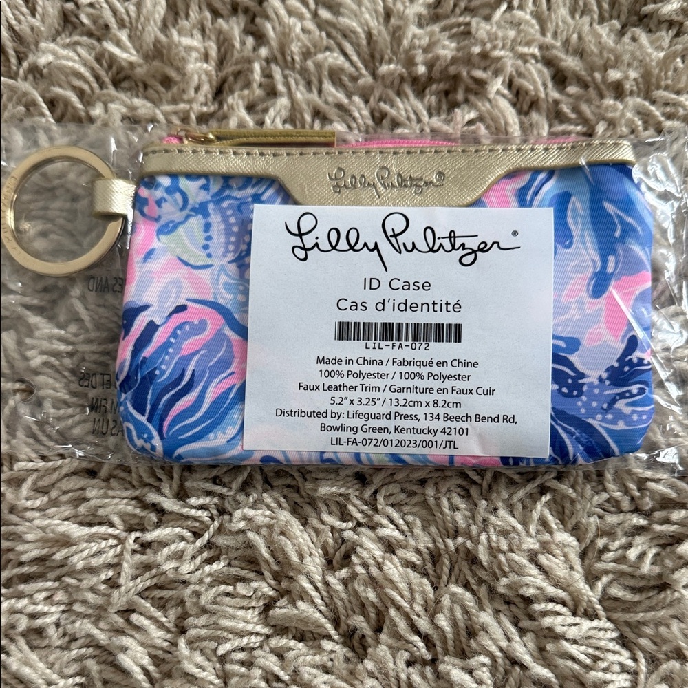 NEW in Package Lilly Pulitzer ID Case with Key Ring